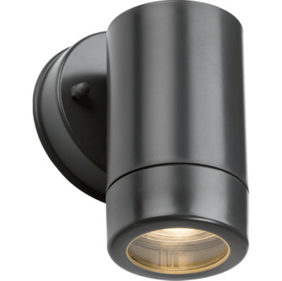 Knightsbridge Ea1A Eamon Outdoor Ip54 Polycarbonate Single Wall Light In An Anthracite Finish from B&Q
