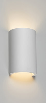 B&Q -  Luminosa G9 Curved Up And Down Plaster Wall Light 230V Ip20 40W