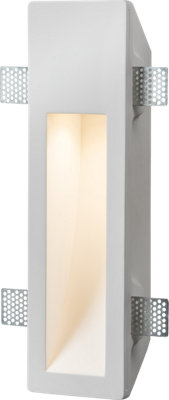 Luminosa Lighting Luminosa Gu10 Recessed Rectangular Plaster Wall Light 230V Ip20 35W from B&Q