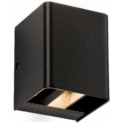 Knightsbridge Wad12Abk Outdoor Ip65 6W Led (3000K Warm White) Adjustable Up Down Wall Light In A Black Finish from B&Q
