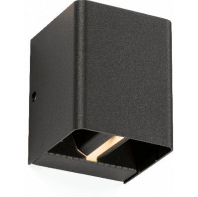 Knightsbridge Wad12Aa Outdoor Ip65 6W Led (3000K Warm White ) Adjustable Up Down Wall Light In An Anthracite Finish from B&Q
