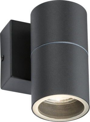 Luminosa Ing Luminosa Knightsbridge 230V Ip54 Gu10 Fixed Single Wall - Owall01a Light/Anthracite