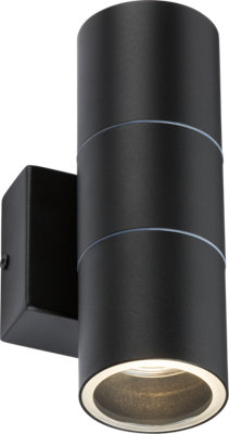 Luminosa Ing Luminosa Knightsbridge 230V Ip54 Gu10 Up And Down Wall - Owall02bk Light/Black