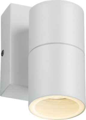 B&Q -  Luminosa Gu10 Fixed Single Wall Light With Photocell SensorWhite 230V Ip54 20W