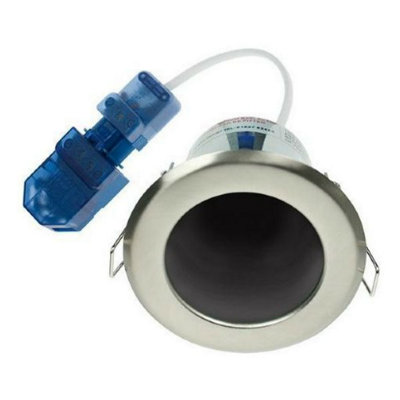 Ovia Ovgu315Sc Flameguard Downlight Fitting Gu10 (Satin Chrome) from B&Q