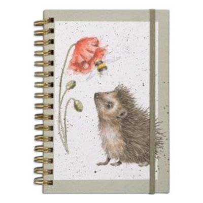 Wrendale Designs Hedgehog with Flower Ring Bound Notebook - Stationery Accessory - Image 4