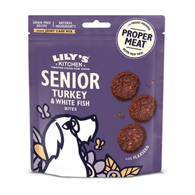 Lily's Kitchen Dog Turkey&whitefish Senior Treats 70GSh (Pack Of 8) from B&Q
