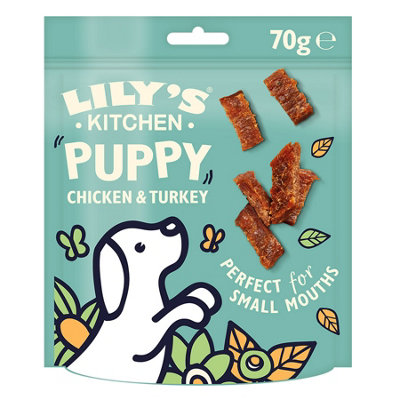 Lily's Kitchen Dog Puppy Chicken&turkey Nibbles 70GShor (Pack Of 8) from B&Q