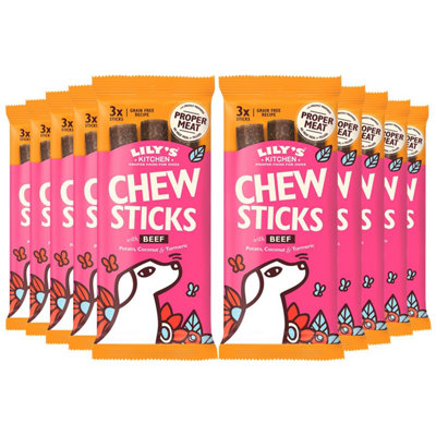 Lily's Kitchen Natural Dog Dental Chew Sticks With Beef10 X 120 G from B&Q