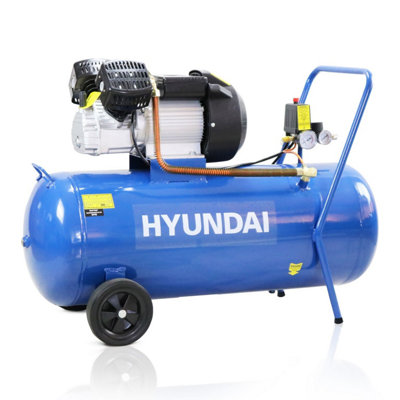 Hyundai 100 Litre Air Compressor14Cfm/116PsiSilencedV TwinDirect Drive 3Hp Hy30100V from B&Q
