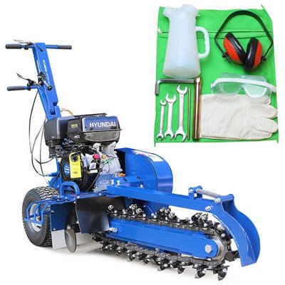 Hyundai 420Cc 14Hp Petrol TrencherElectric Start And Recoil600mm Depth Hytr150 from B&Q