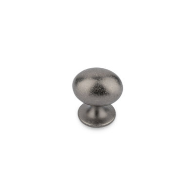 Camden Kitchen Cabinets Oval KnobPewterPack Of 2 from B&Q