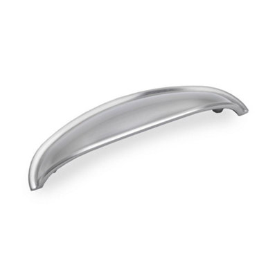 Camden Kitchen Cabinets Cup Handle96mm CentresBrushed NickelPack Of 2 from B&Q