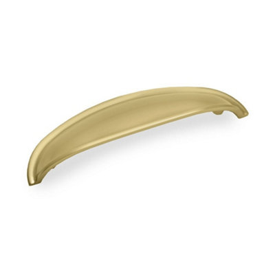 Camden Kitchen Cabinets Cup Handle96mm CentresSatin BrassPack Of 2 from B&Q