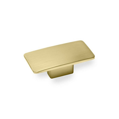 Camden Kitchen Cabinets Rectangular KnobSatin BrassPack Of 2 from B&Q
