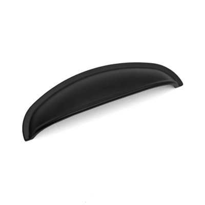 Camden Kitchen Cabinets Cup Handle96mm CentresMatt BlackPack Of 2 from B&Q