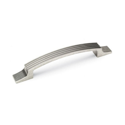 Cromwell Kitchen Cabinets Strap Handle128mm CentresPewterPack Of 2 from B&Q