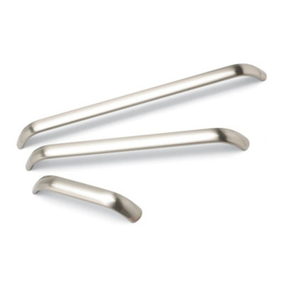 Gemini Kitchen Cabinets D Handle160mm CentresBrushed NickelPack Of 2 from B&Q