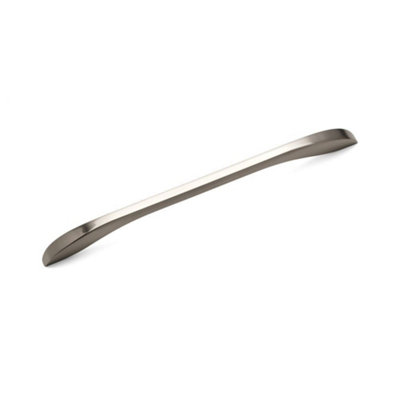 Greenwich Kitchen Cabinets Bow Handle256mm CentresBrushed NickelPack Of 2 from B&Q
