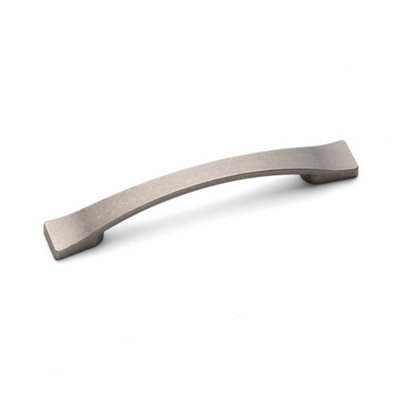 Hamilton Kitchen Cabinets Strap Handle128mm CentresPewterPack Of 2 from B&Q