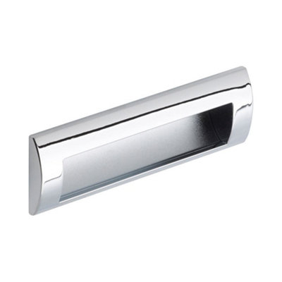 Letterbox CurvedKitchen Cabinets Pull Handle128mm CentresChromePack Of 2 from B&Q