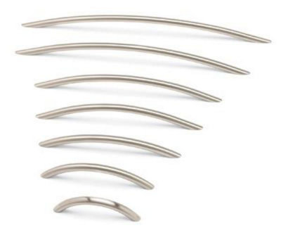 Parallel Bow Kitchen Cabinets Bow Handle160mm CentresChromePack Of 2 from B&Q