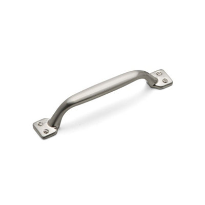 Shaker Kitchen Cabinets D Handle96mm CentresSatin NickelPack Of 2 from B&Q
