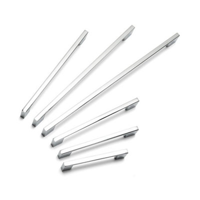 Slim Square Kitchen Cabinets D Handle128mm CentresChromePack Of 2 from B&Q