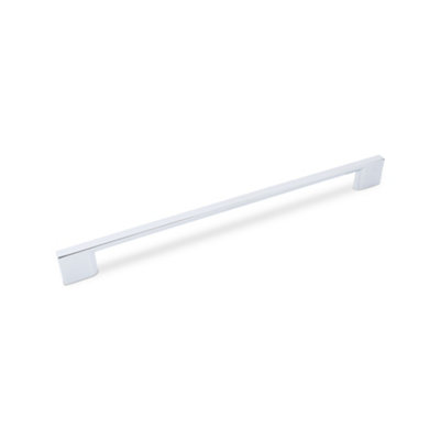 Slim Square Kitchen Cabinets D Handle256mm CentresChromePack Of 2 from B&Q