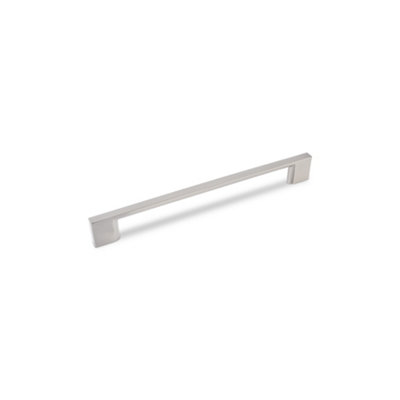 Slim Square Kitchen Cabinets D Handle192mm CentresBrushed NickelPack Of 2 from B&Q
