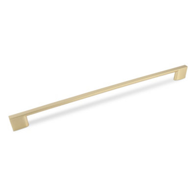 Slim Square Kitchen Cabinets D Handle320mm CentresSatin BrassPack Of 2 from B&Q