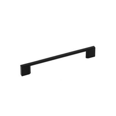 Slim Square Kitchen Cabinets D Handle160mm CentresMatt BlackPack Of 2 from B&Q