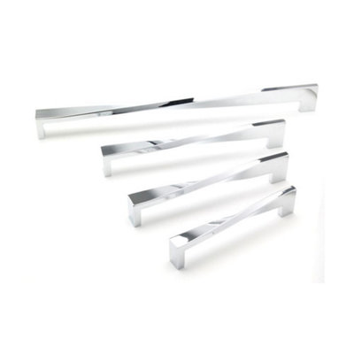 Twist Kitchen Cabinets D Handle192mm CentresChromePack Of 2 from B&Q
