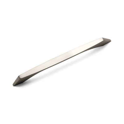 Wellington Kitchen Cabinets D Handle192mm CentresBrushed NickelPack Of 2 from B&Q