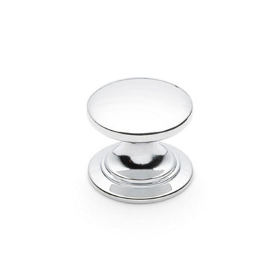 Windsor Kitchen Cabinets Round Knob32mm DiameterChromePack Of 2 from B&Q