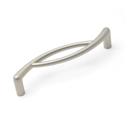 Osiris Kitchen Cabinets D Handle128mm CentresSatin NickelPack Of 2 from B&Q