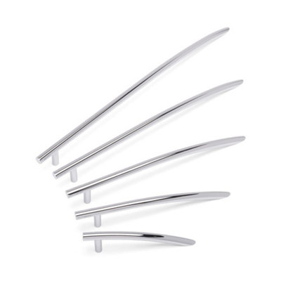 Quill Kitchen Cabinets Bar Handle296mm CentresChromePack Of 2 from B&Q