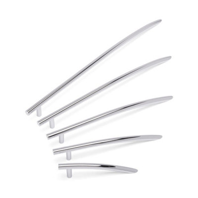 Quill Kitchen Cabinets Bar Handle96mm CentresChromePack Of 2 from B&Q