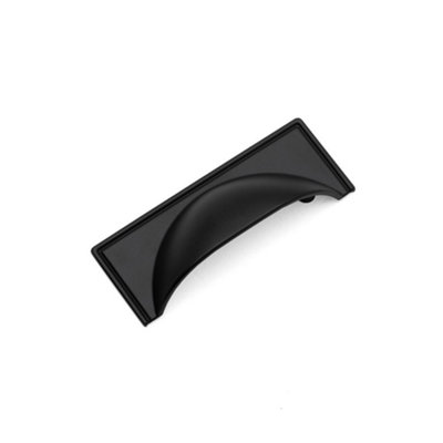 Windsor Kitchen Cabinets Cup Handle64mm CentresMatt BlackPack Of 2 from B&Q