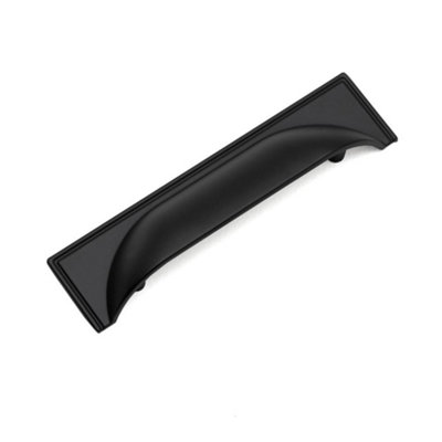 Windsor Kitchen Cabinets Cup Handle96mm CentresMatt BlackPack Of 2 from B&Q