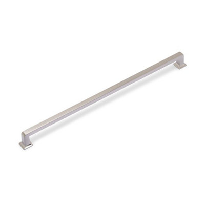Ines Kitchen Cabinets D Handle320mm CentresBrushed NickelPack Of 2 from B&Q