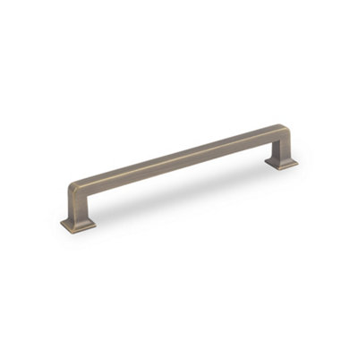 Ines Kitchen Cabinets D Handle160mm CentresAntique BrassPack Of 2 from B&Q