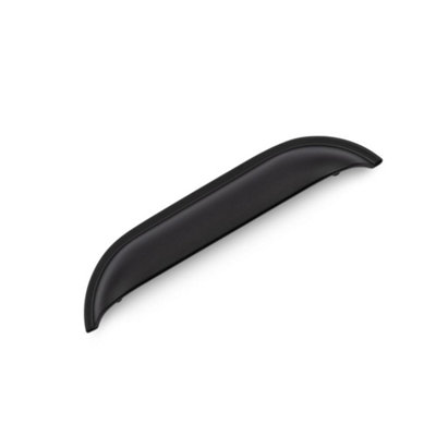 Windsor Kitchen Cabinets Shell Handle128mm CentresMatt BlackPack Of 2 from B&Q