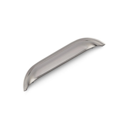 Windsor Kitchen Cabinets Shell Handle128mm CentresBrushed NickelPack Of 2 from B&Q