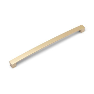 Block Bar Kitchen Cabinets D Handle320mm CentresSatin BrassPack Of 2 from B&Q