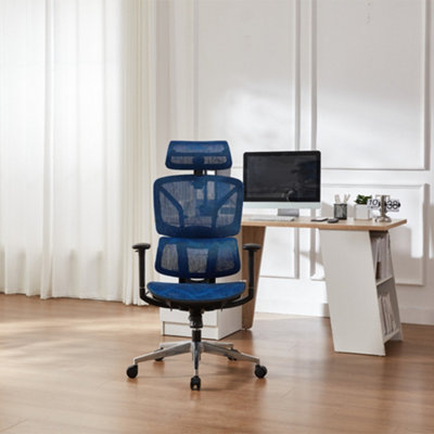 Ergonomic Office Chair Swivel Computer Chair With Headrest from B&Q
