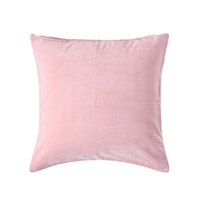 Homescapes Pink Velvet Cushion Cover40 X 40 Cm from B&Q