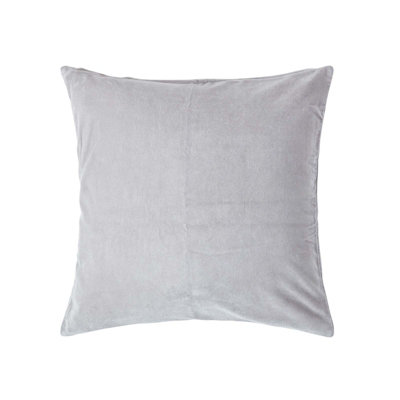 Homescapes Light Grey Velvet Cushion Cover60 X 60 Cm from B&Q
