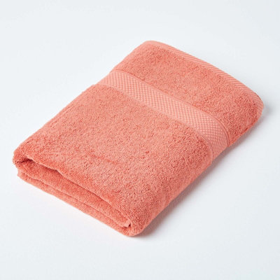 Homescapes Turkish Cotton Bath TowelBurnt Orange from B&Q