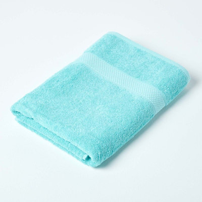 Homescapes Turkish Cotton Bath TowelAqua from B&Q